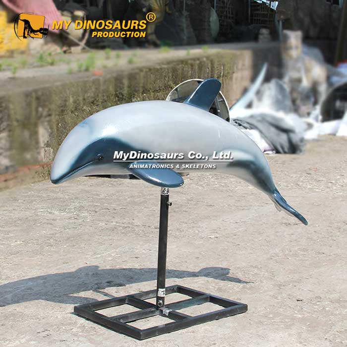 BL-063 新西兰黑白海豚玻璃钢仿真模型 海洋生物摆件