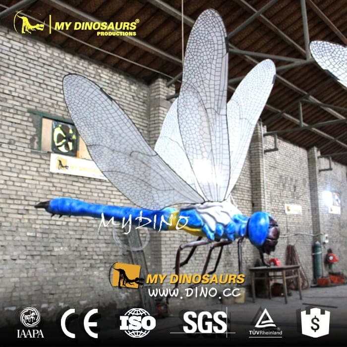 AI-022 静态玻璃钢蜻蜓仿真——昆虫展览，植物园摆件 