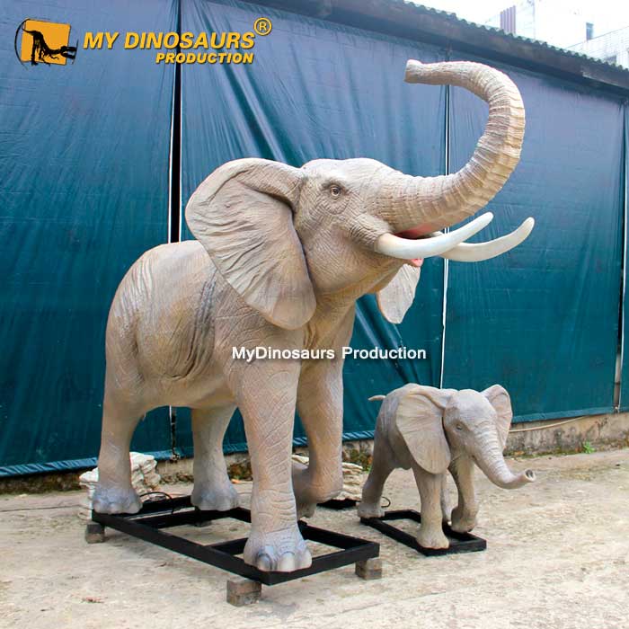 AA-051 非洲动物雕塑仿真大象模型