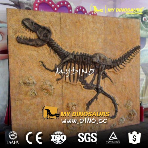   DS-048自然馆人造景观仿真恐龙化石-化石骨骼墙