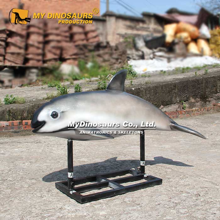 BL-066 定制仿真加湾鼠海豚玻璃钢模型 动物装饰摆件