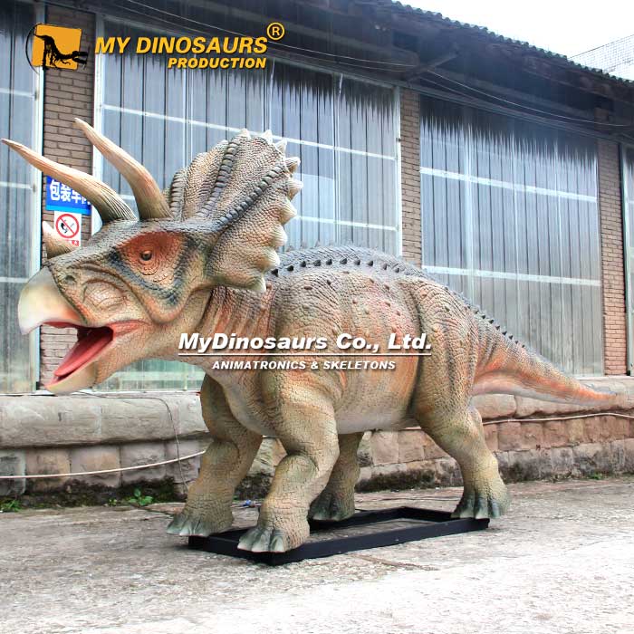 AD-259 源头厂家专业设计仿真恐龙模型 长时间续程电动发声三角龙摆件