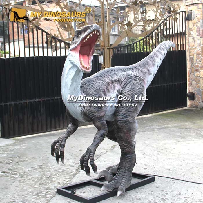 AD-343 电动迅猛龙仿真模型 会动会叫展示 