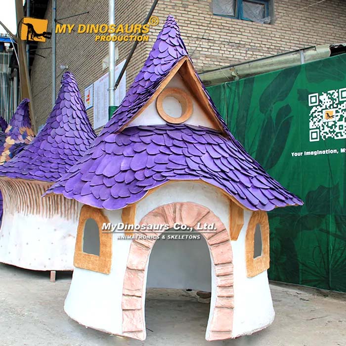 DZ-031 定制童话小屋雕塑 蘑菇树屋造型