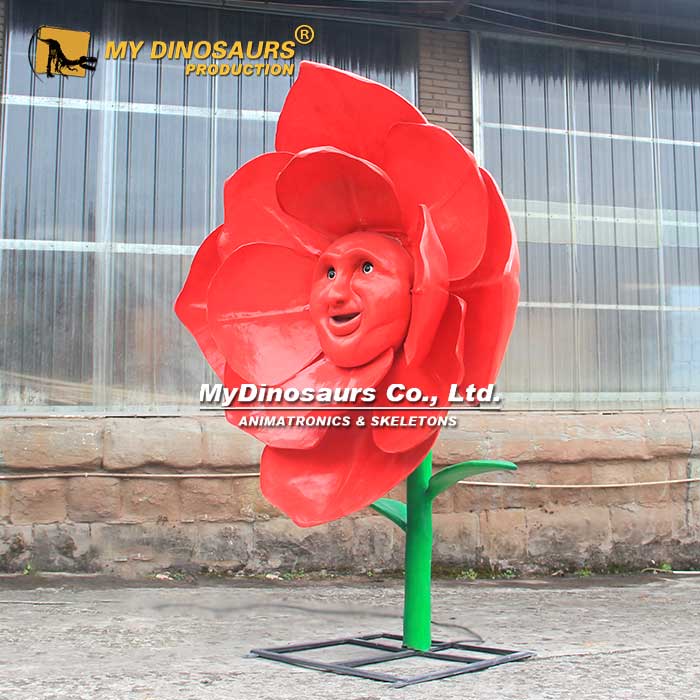 Animatronic-Red-Flower-2