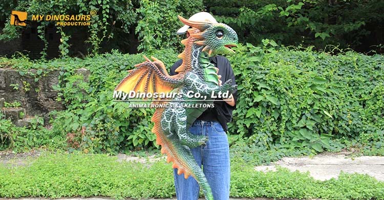Green Dragon Hand Puppet 4