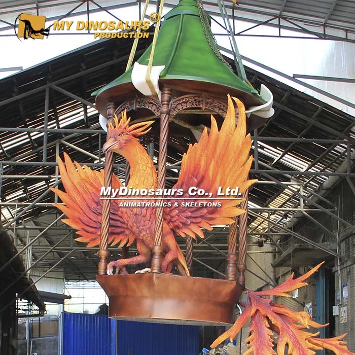 Animatronic Phoenix in Cage 4 Animatronic Phoenix in Cage 4