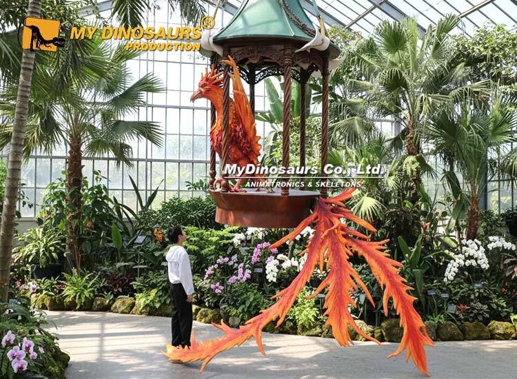 Animatronic Phoenix in Cage 5 Animatronic Phoenix in Cage 5