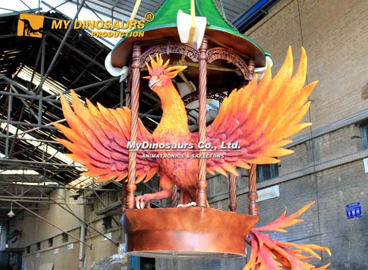 Animatronic Phoenix in Cage 1 Animatronic Phoenix in Cage 1