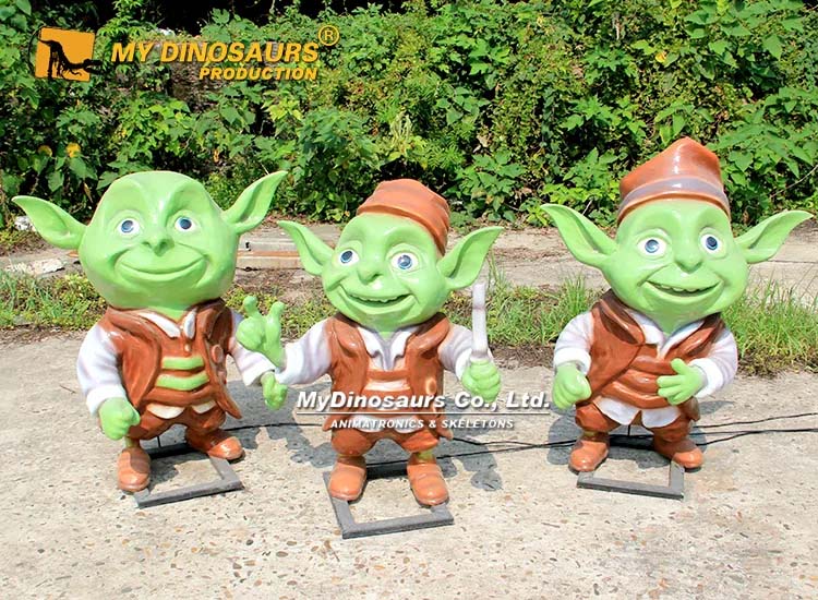 Cute Green Goblin Animatronic