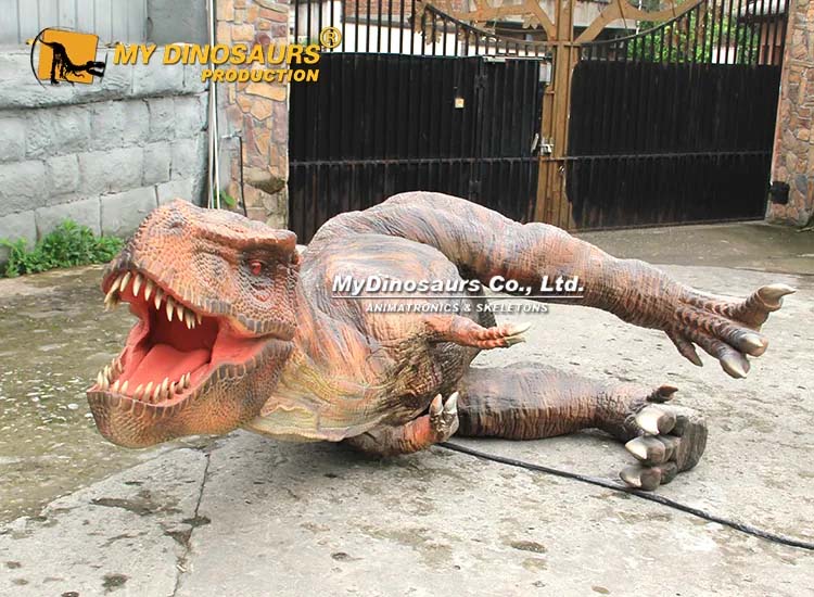 Dying T rex Dinosaur Animatronic