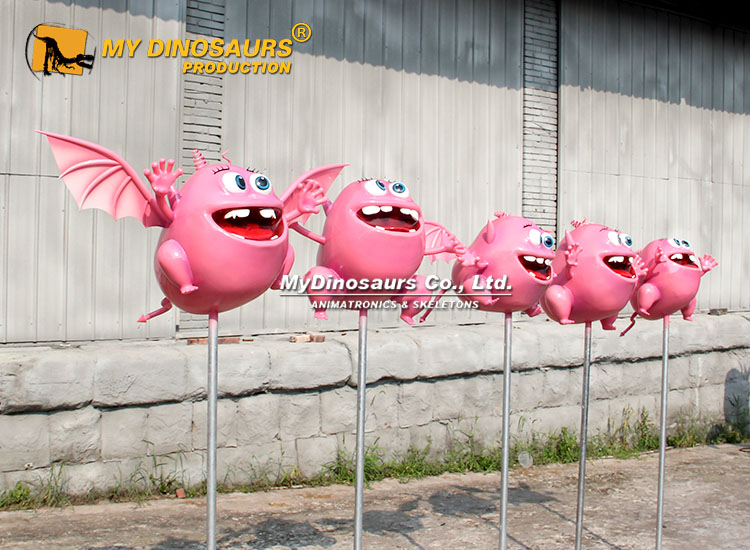 Pink Cartoon Bat Monster Statue 1 Pink Cartoon Bat Monster Statue 1