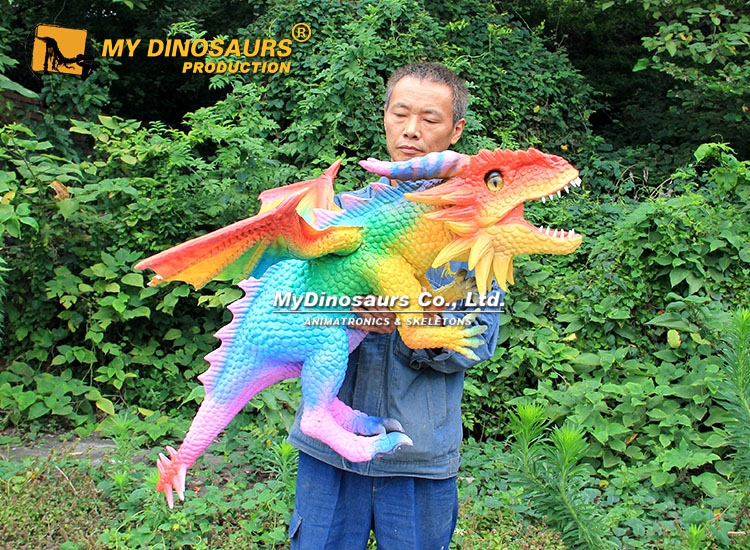 Rainbow Color Winged Dragon Puppet 1