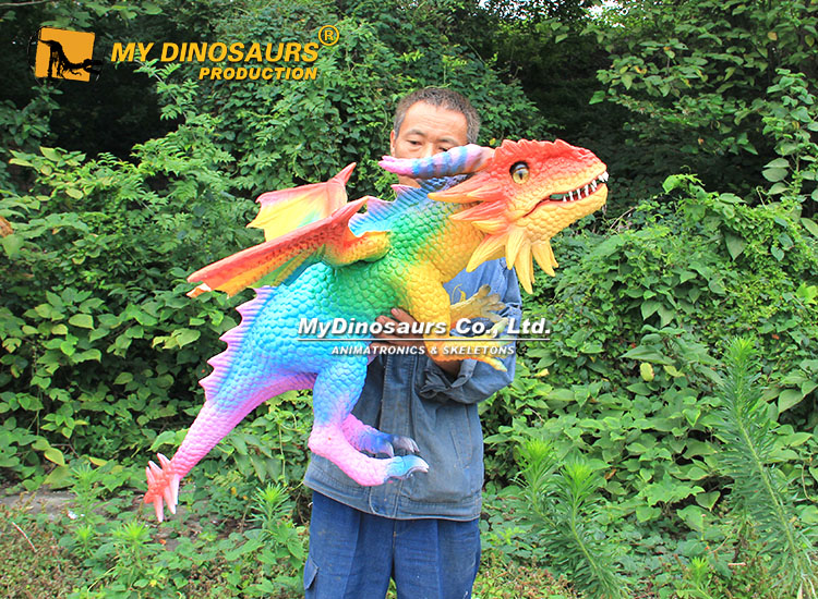 Rainbow Color Winged Dragon Puppet 2